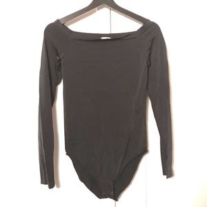 Wolford Bodysuit - Black - Boatneck - Size L